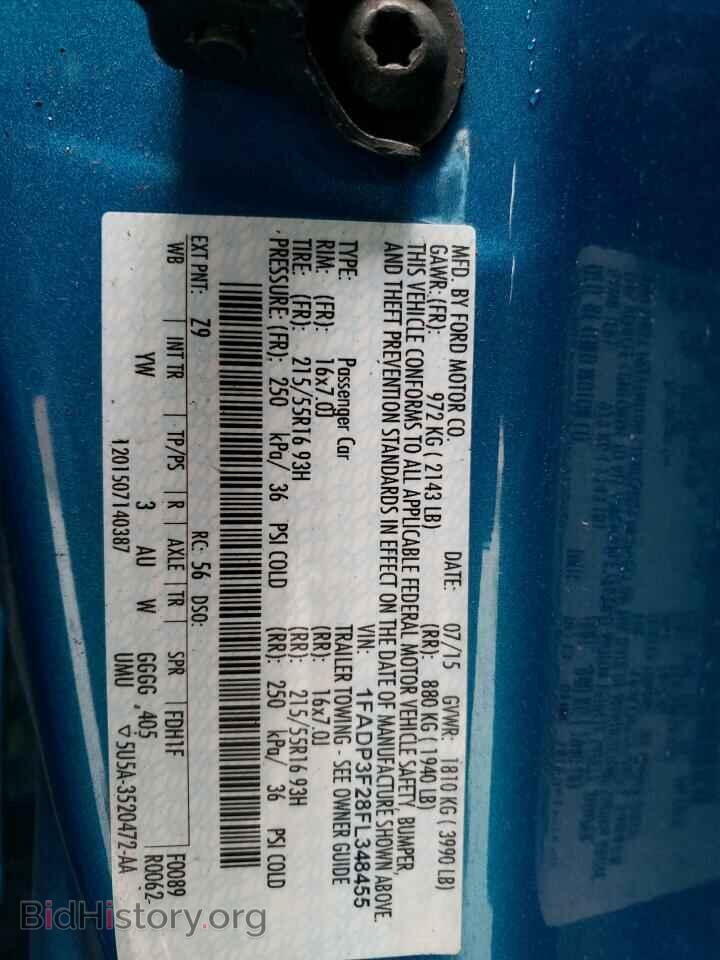 2015 FORD FOCUS - VIN: 1FADP3F28FL348455 - Фото 12