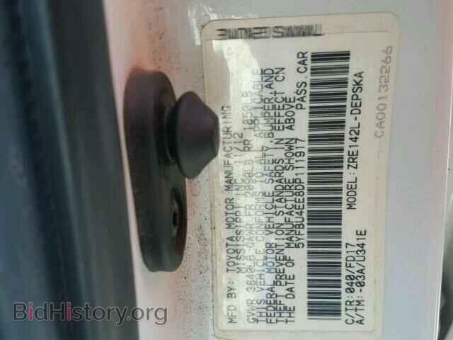 2013 TOYOTA COROLLA - VIN: 5YFBU4EE8DP111917 - Фото 10