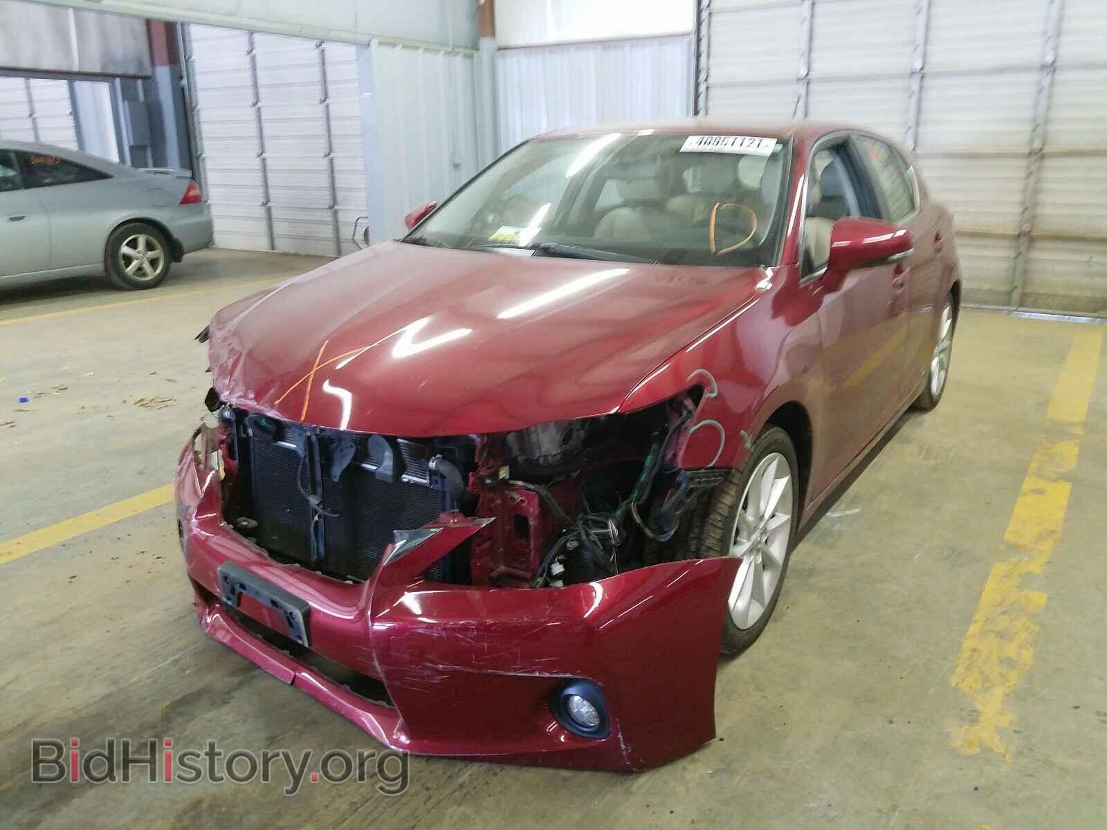 2012 LEXUS CT 200 - VIN: JTHKD5BH0C2105366 - Фото 2