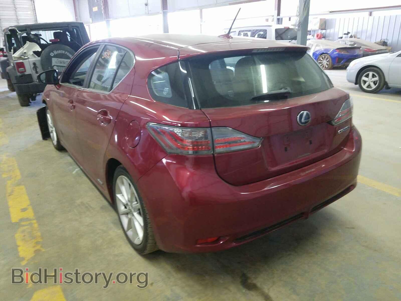 2012 LEXUS CT 200 - VIN: JTHKD5BH0C2105366 - Фото 3
