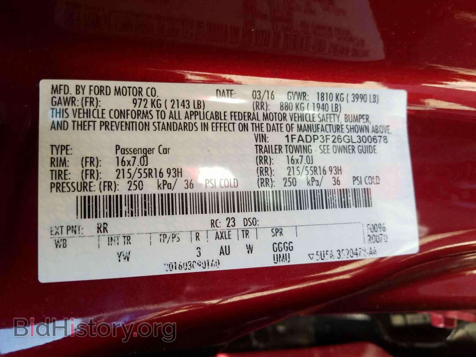 2016 FORD FOCUS - VIN: 1FADP3F26GL300678 - Photo 10