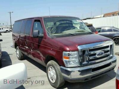 2008 Ford ECONOLINE, бордовый — VIN 1FBNE31L38DA73812, Copart