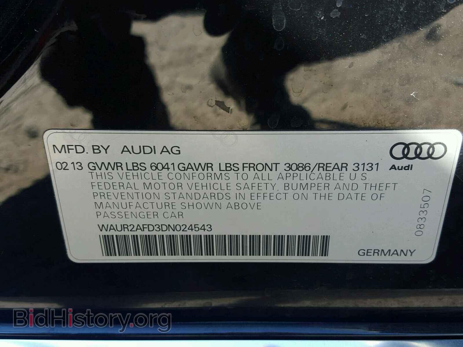 2013 AUDI A8 - VIN: WAUR2AFD3DN024543 - Photo 10