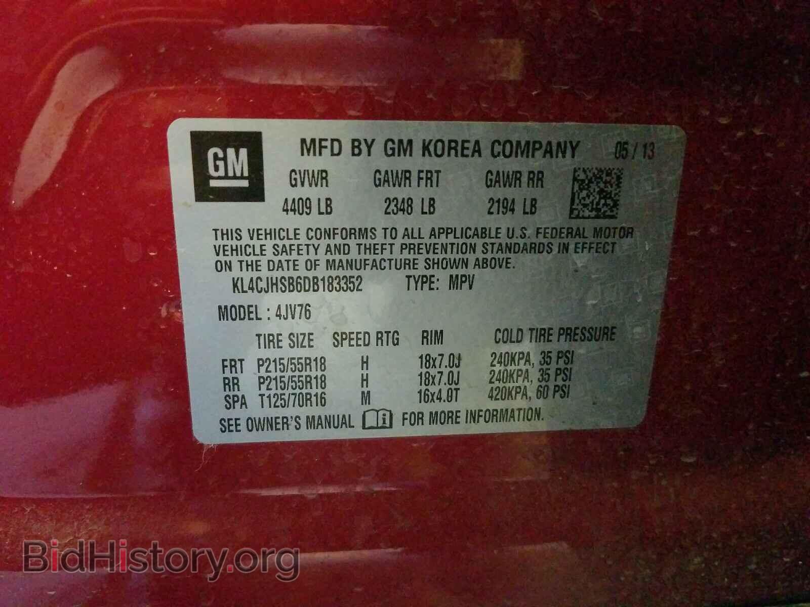 2013 BUICK ENCORE - VIN: KL4CJHSB6DB183352 - Photo 10