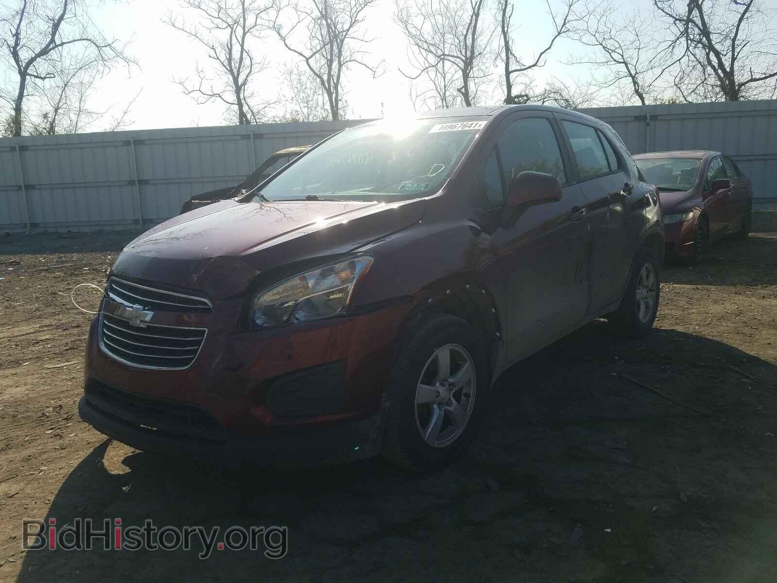 2016 CHEVROLET TRAX - VIN: 3GNCJNSB7GL279604 - Фото 2