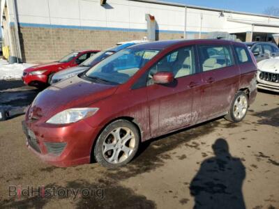 2010 Mazda 5, red — VIN JM1CR2WL3A0382624, Copart