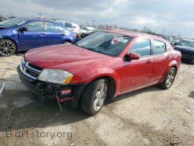 2011 Dodge AVENGER Avenger LU, red — VIN 1B3BD2FB0BN510180, Copart