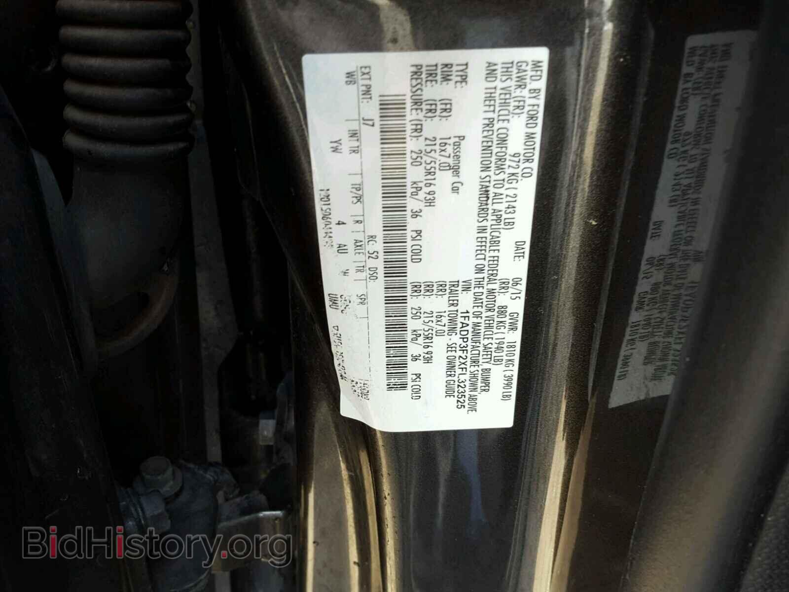 2015 FORD FOCUS - VIN: 1FADP3F2XFL323525 - Фото 9