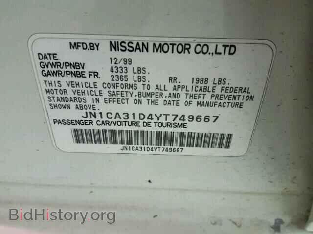 2000 NISSAN MAXIMA - VIN: JN1CA31D4YT749667 - Фото 10