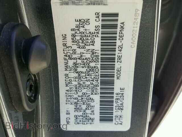 2013 TOYOTA COROLLA - VIN: 5YFBU4EEXDP199871 - Photo 10