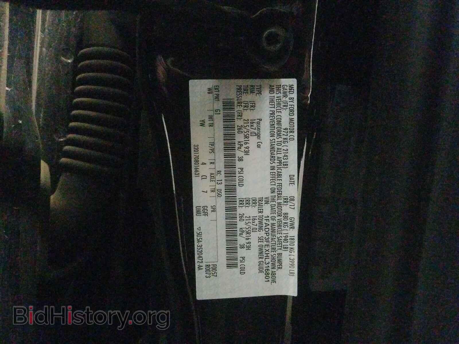 2017 FORD FOCUS - VIN: 1FADP3FEXHL316801 - Photo 10