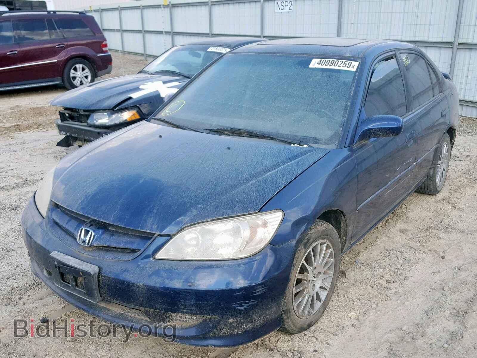 2005 HONDA CIVIC - VIN: 2HGES26725H538395 - Фото 2
