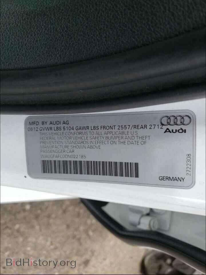 2013 AUDI A6 - VIN: WAUGFAFC0DN022185 - Photo 10