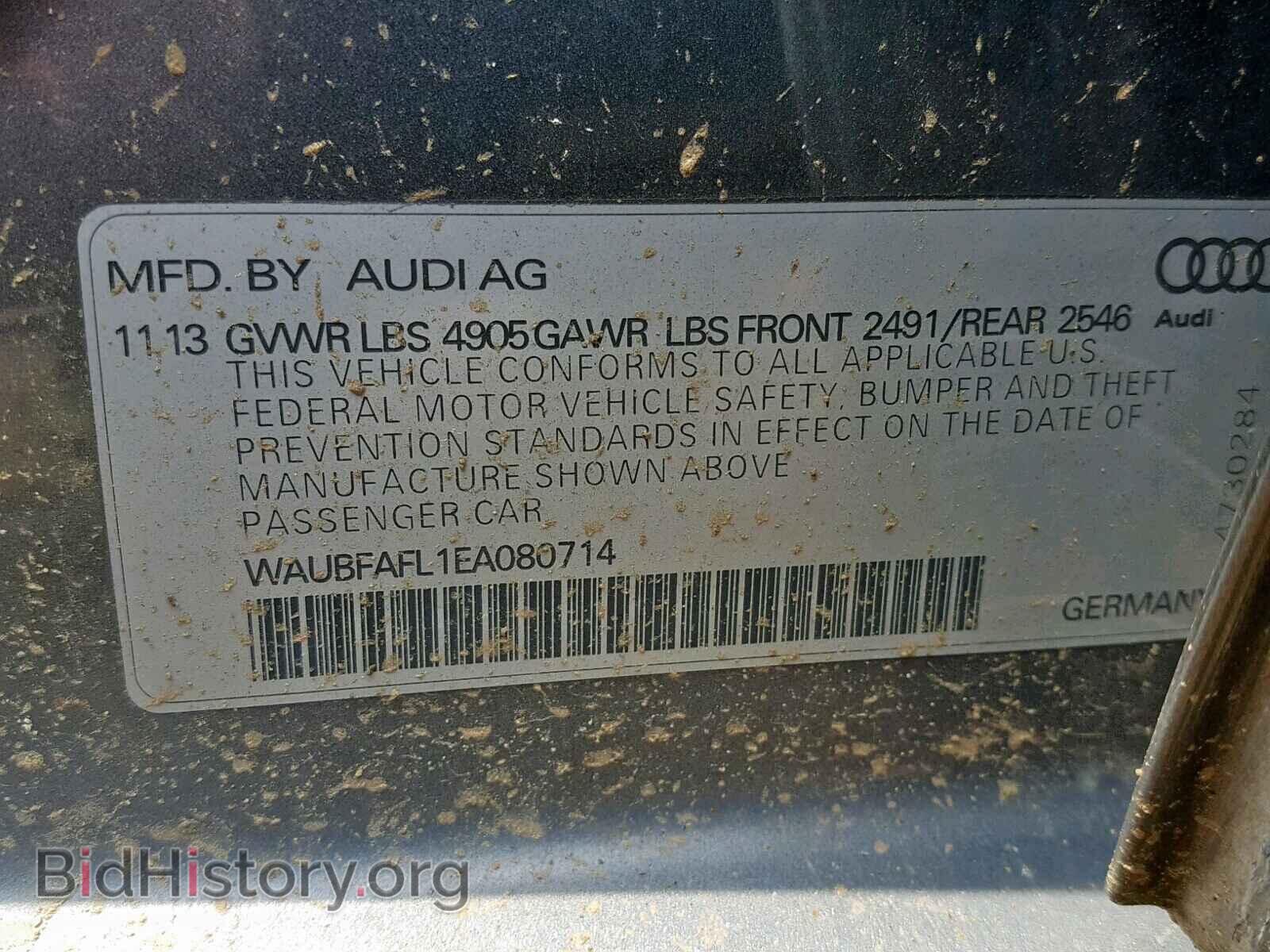 2014 AUDI A4 - VIN: WAUBFAFL1EA080714 - Photo 10