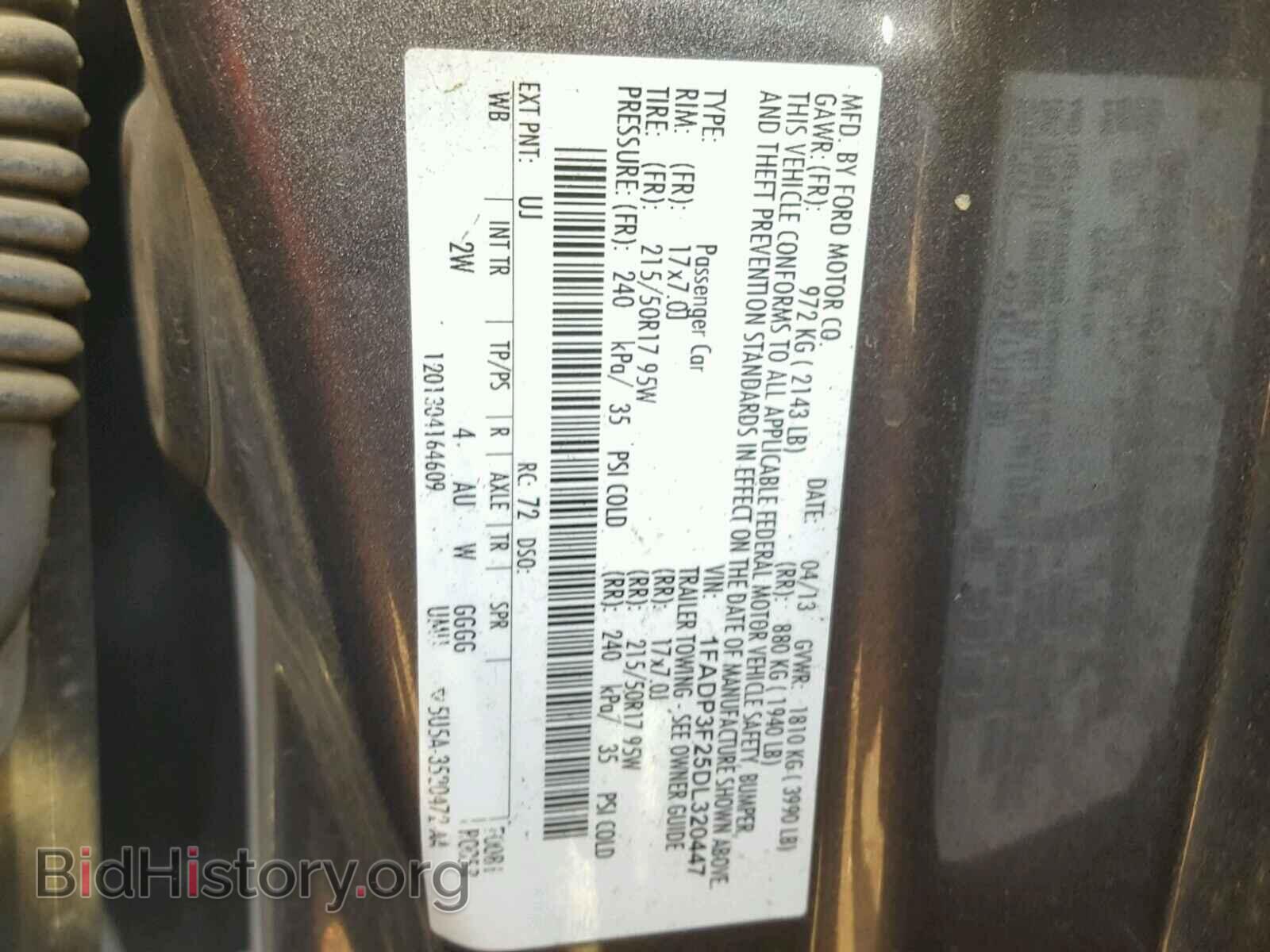2013 FORD FOCUS - VIN: 1FADP3F25DL320447 - Фото 10