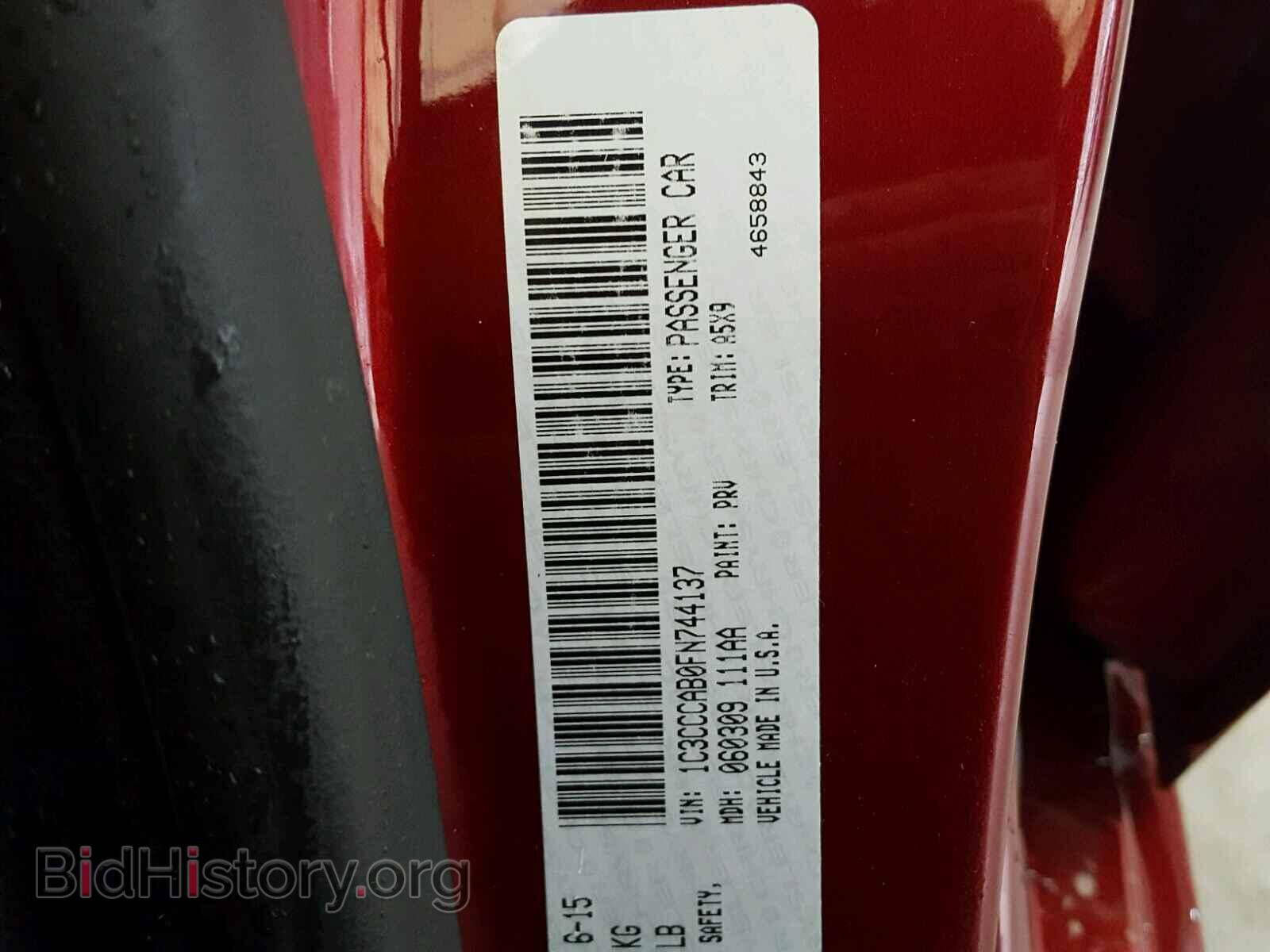 2015 CHRYSLER 200 - VIN: 1C3CCCAB0FN744137 - Фото 10