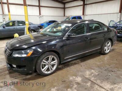 2014 Volkswagen PASSAT SEL, черный — VIN 1VWCT7A37EC098355, Copart