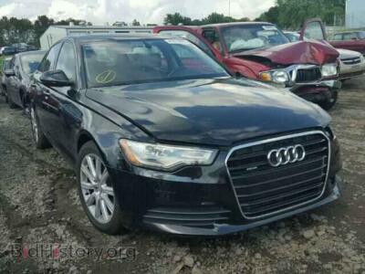 2013 Audi A6, черный — VIN WAUGFAFC5DN082320, Copart