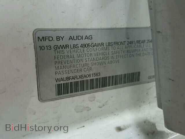 2014 AUDI A4 - VIN: WAUBFAFLXEA061563 - Фото 10