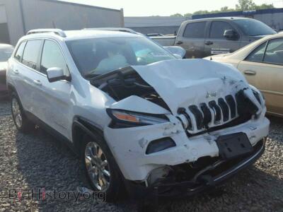 2014 Jeep CHEROKEE Cherokee L, белый — VIN 1C4PJMDS4EW145917, Copart
