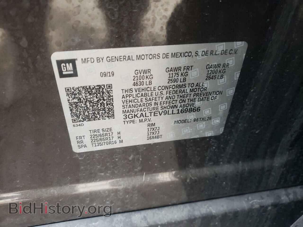 2020 GMC TERRAIN - VIN: 3GKALTEV9LL169866 - Фото 10