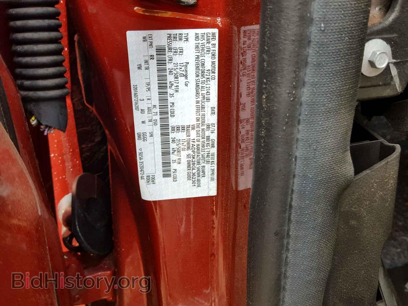 2016 FORD FOCUS - VIN: 1FADP3K28GL362301 - Photo 10