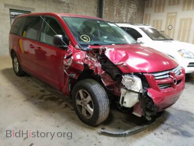 2010 Dodge CARAVAN Grand Cara, красный — VIN 2D4RN4DE2AR145220, Copart