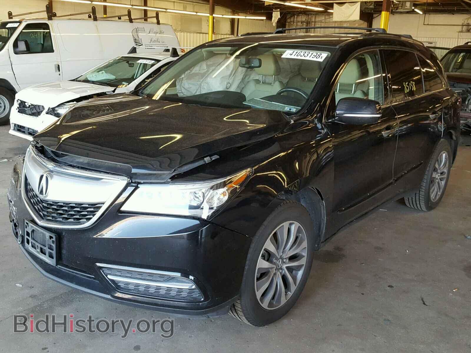 2014 ACURA MDX - VIN: 5FRYD4H43EB018621 - Фото 2