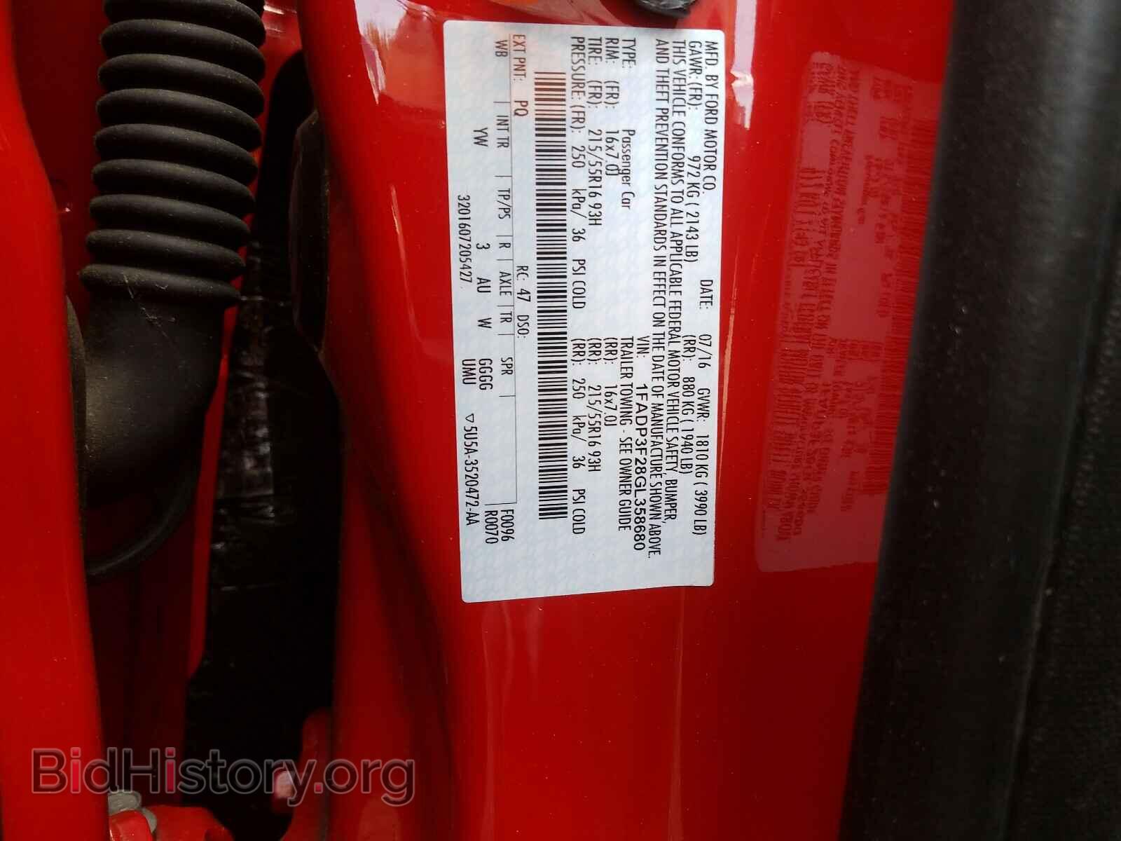 2016 FORD FOCUS - VIN: 1FADP3F28GL358680 - Photo 10