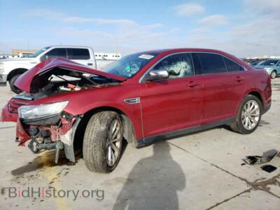 2013 Ford TAURUS Taurus LIM, red — VIN 1FAHP2F92DG190726, Copart
