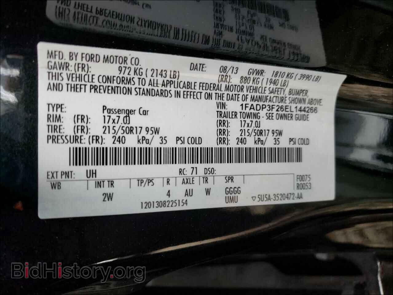 2014 FORD FOCUS - VIN: 1FADP3F26EL144266 - Photo 10