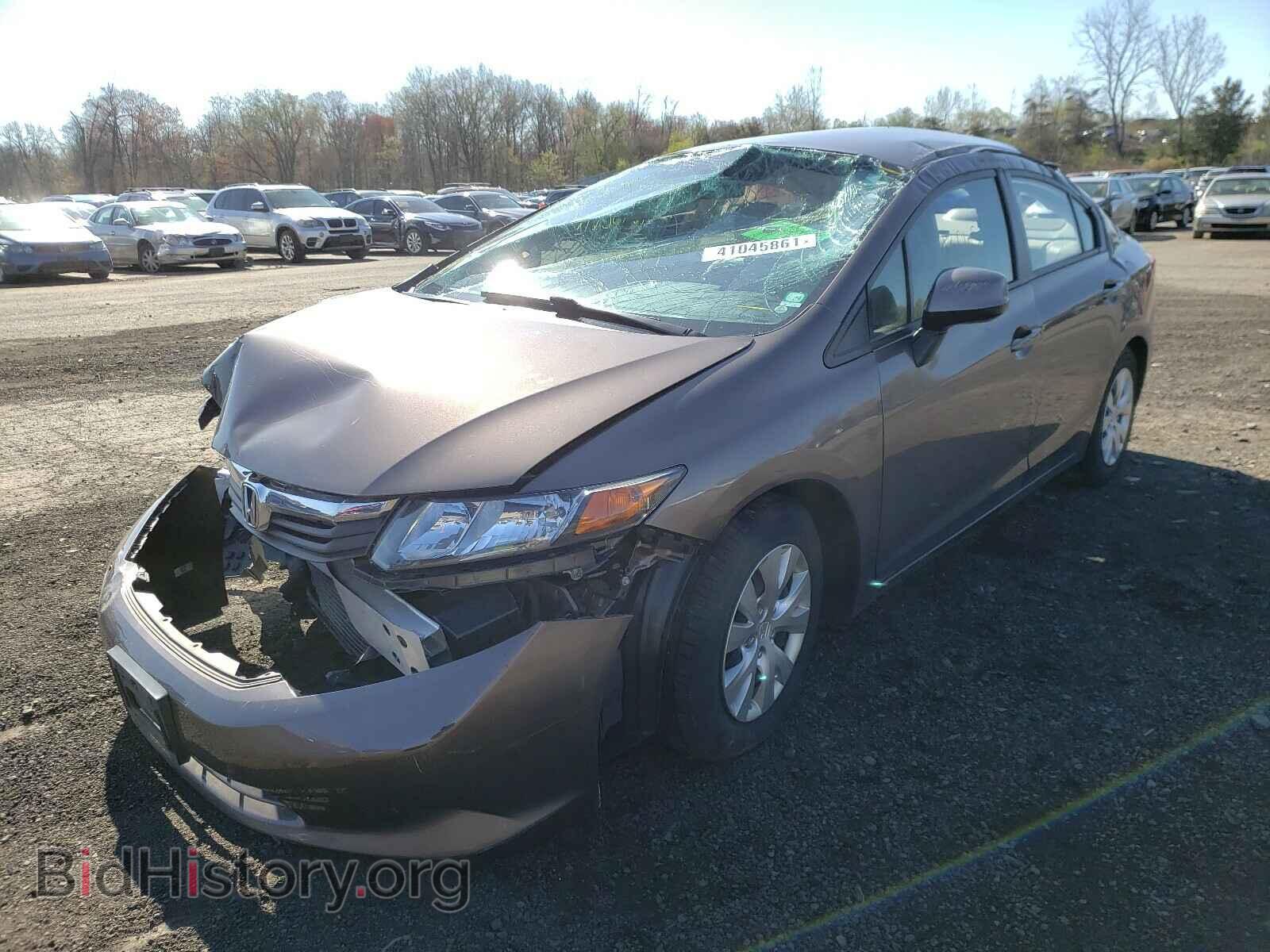 2012 HONDA CIVIC - VIN: 2HGFB2F55CH525978 - Фото 2