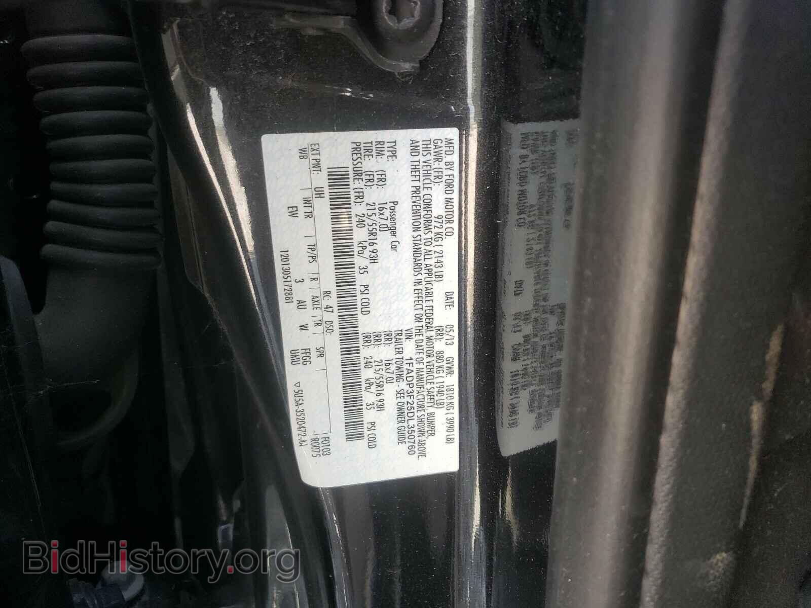 2013 FORD FOCUS - VIN: 1FADP3F25DL350760 - Photo 10