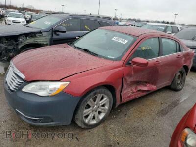 2013 Chrysler 200 200 Tourin, burgundy — VIN 1C3CCBBB6DN745427, Copart