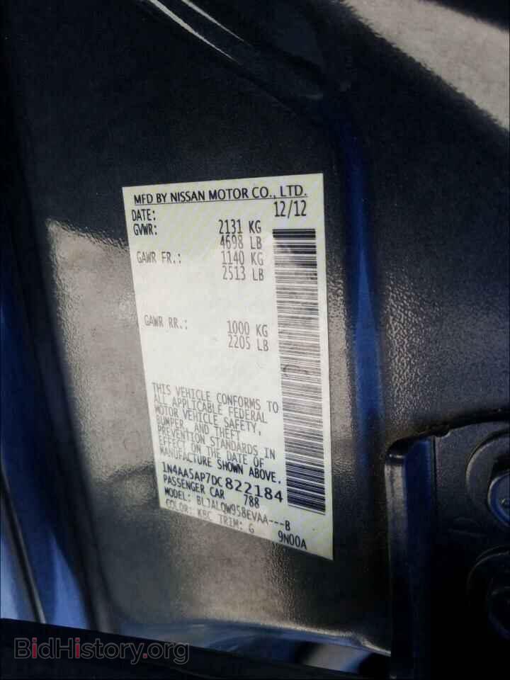 2013 NISSAN MAXIMA - VIN: 1N4AA5AP7DC822184 - Фото 10