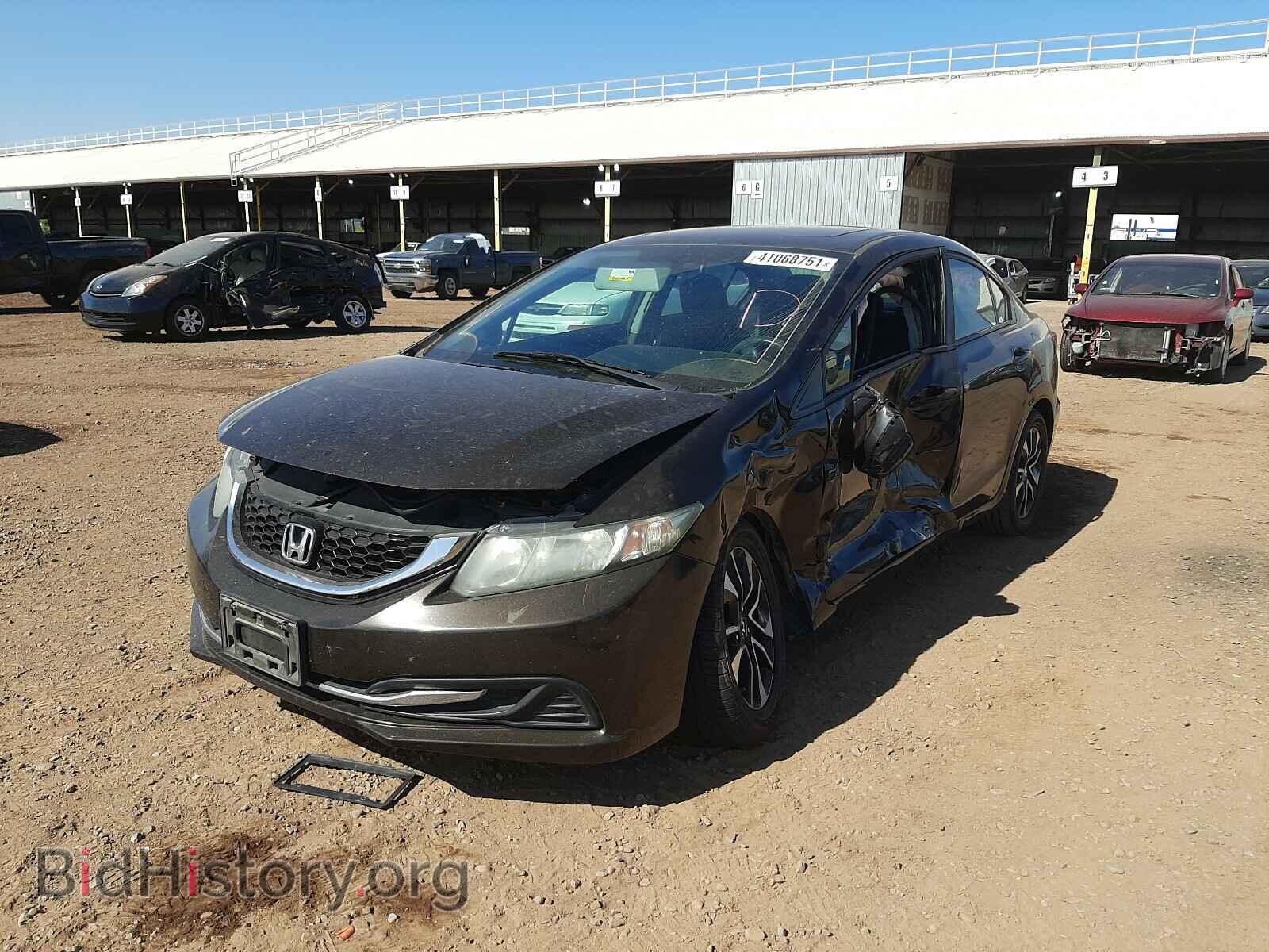 2013 HONDA CIVIC - VIN: 2HGFB2F80DH525480 - Фото 2