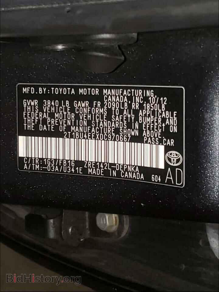 2013 TOYOTA COROLLA - VIN: 2T1BU4EEXDC970667 - Photo 10