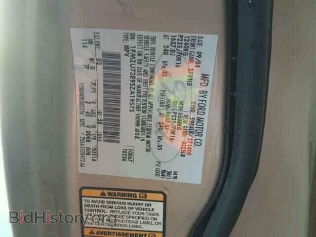 2005 FORD EXPLORER - VIN: 1FMZU73E95ZA19575 - Фото 10