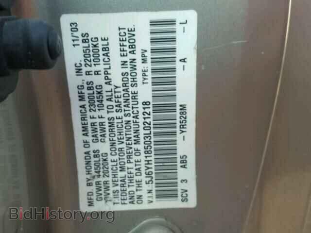 2003 HONDA ELEMENT - VIN: 5J6YH18503L021218 - Фото 10