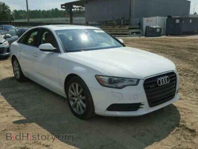 2013 Audi A6, белый — VIN WAUGFAFC6DN092273, Copart