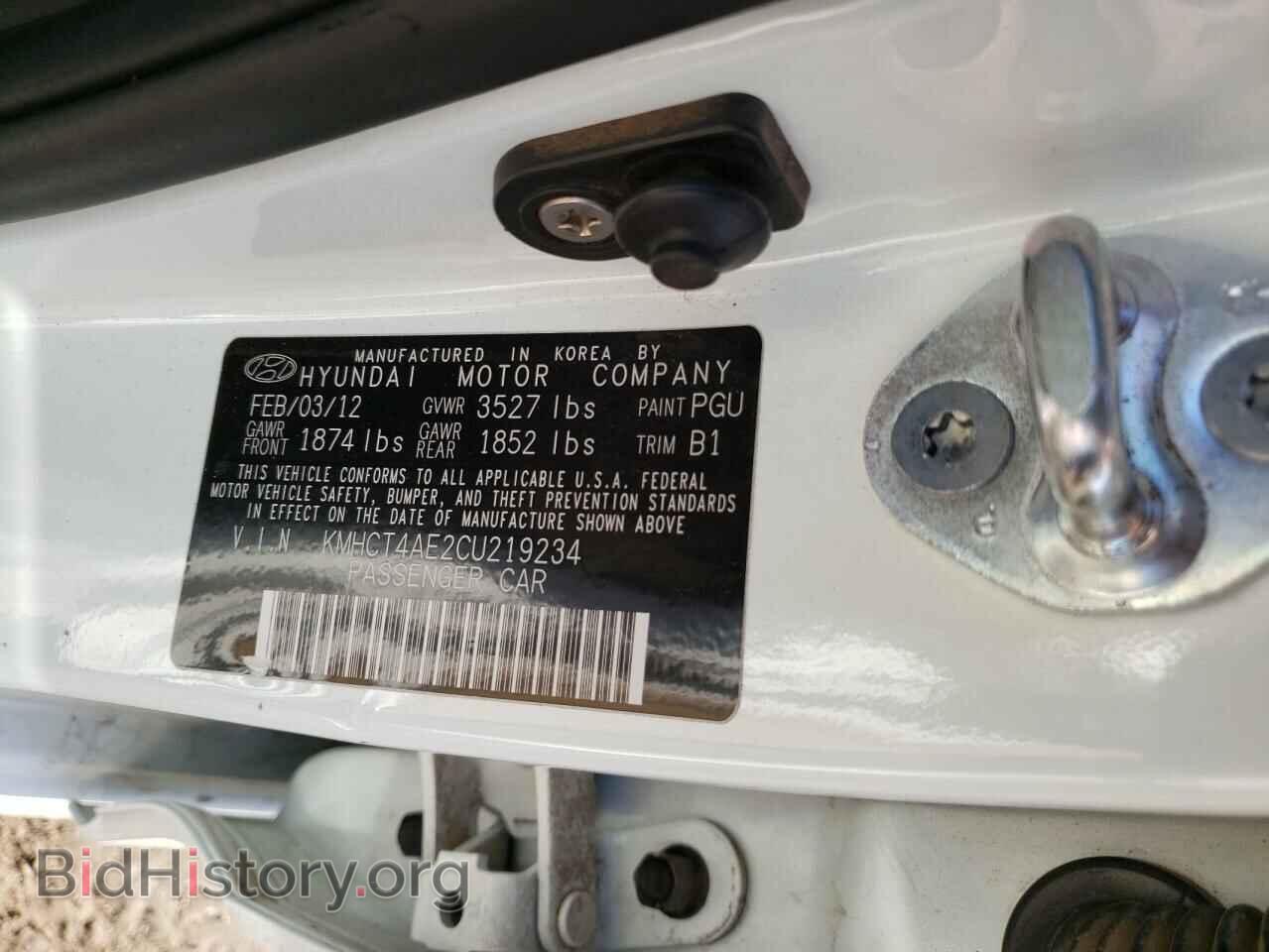 2012 HYUNDAI ACCENT - VIN: KMHCT4AE2CU219234 - Фото 10