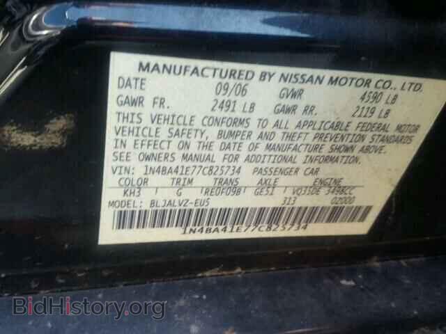 2007 NISSAN MAXIMA - VIN: 1N4BA41E77C825734 - Фото 10
