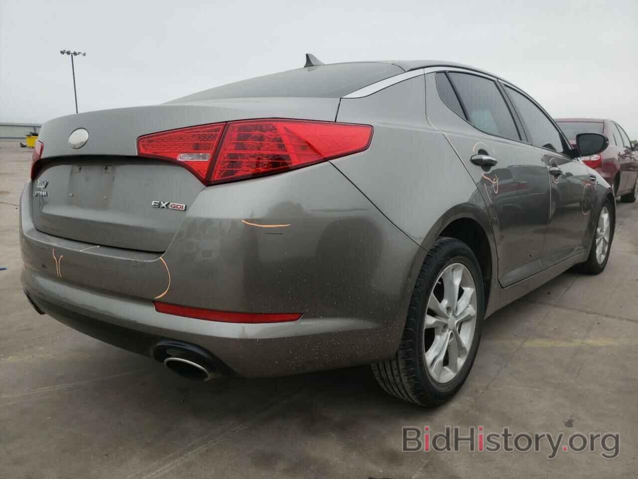 Report 5XXGN4A7XDG109105 KIA OPTIMA 2013 TAN GAS price