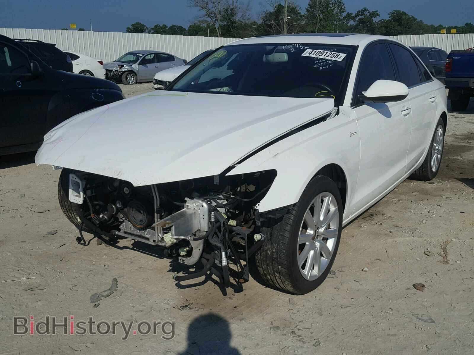 2013 AUDI A6 - VIN: WAUGGAFC4DN051542 - Фото 2