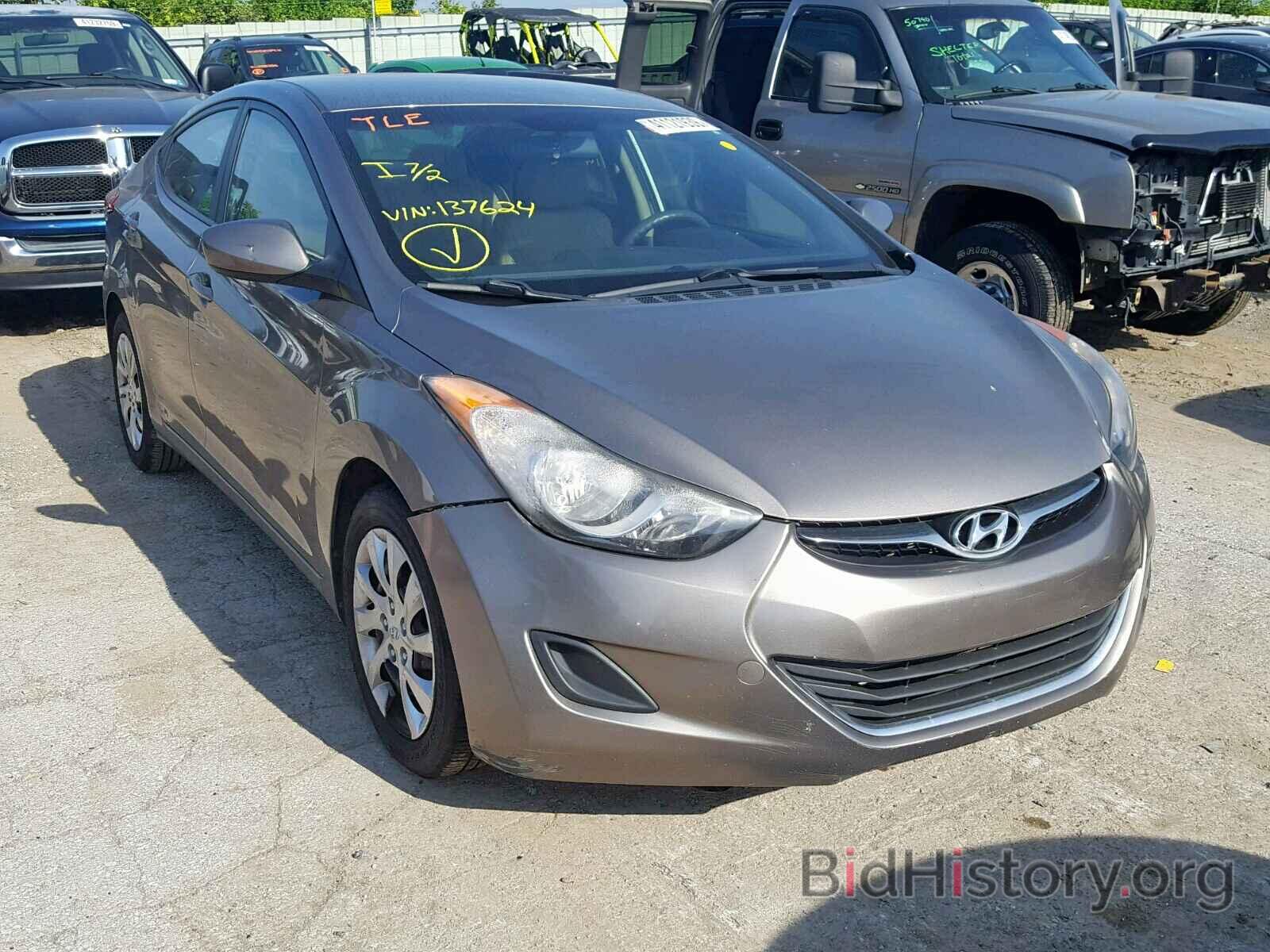 Photo 5NPDH4AE4CH137624 - HYUNDAI ELANTRA 2012