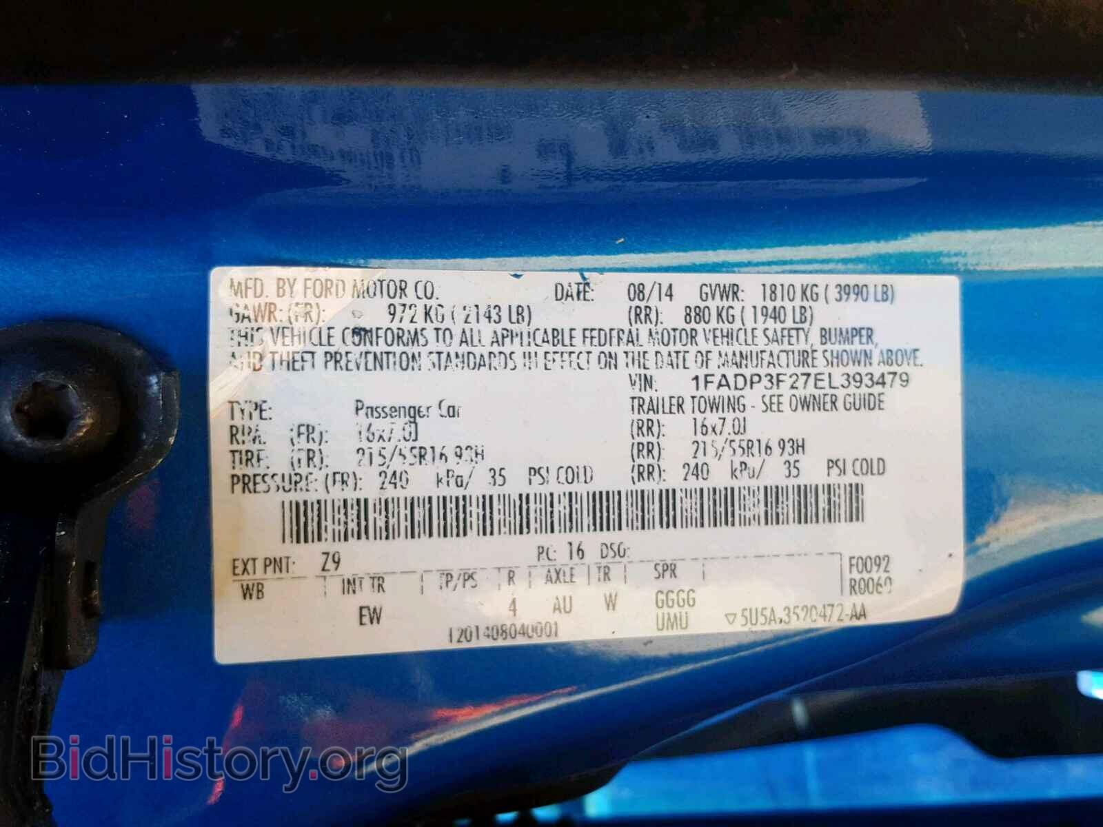 2014 FORD FOCUS SE - VIN: 1FADP3F27EL393479 - Фото 10