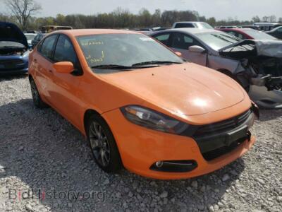 2014 Dodge DART Dart SXT, оранжевый — VIN 1C3CDFBB3ED859932, Copart