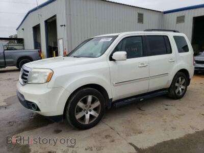 2014 Honda PILOT Pilot Tour, white — VIN 5FNYF3H9XEB012199, Copart