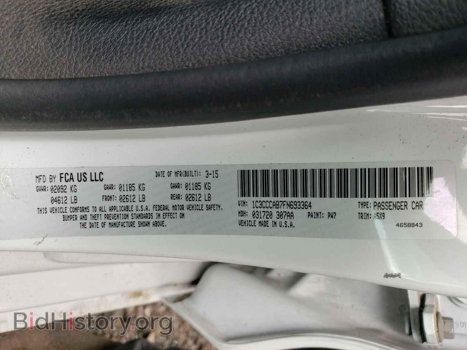 2015 CHRYSLER 200 - VIN: 1C3CCCAB7FN693364 - Photo 10