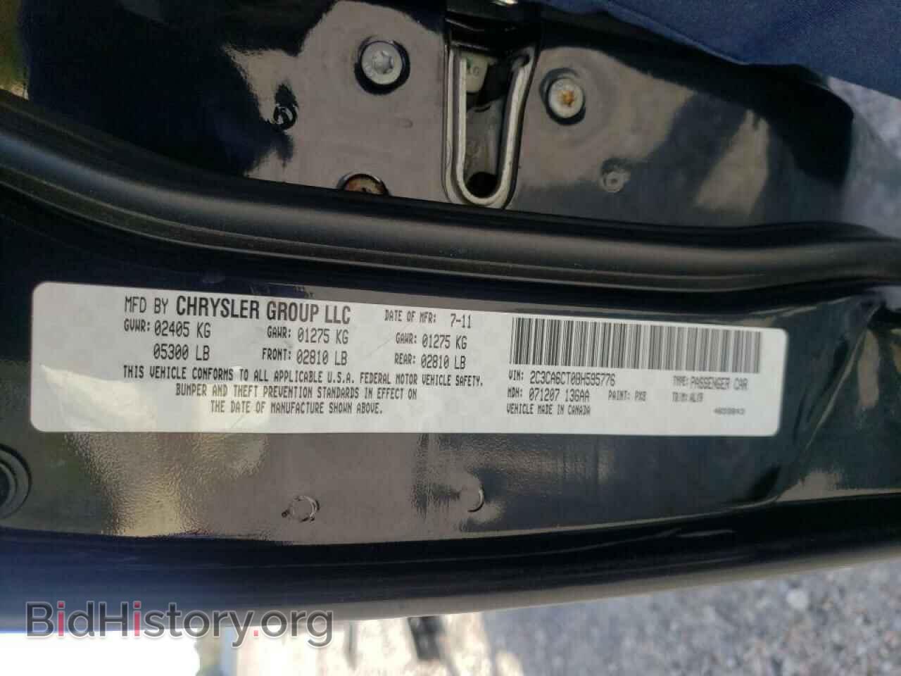 2011 CHRYSLER 300 - VIN: 2C3CA6CT0BH595776 - Фото 10